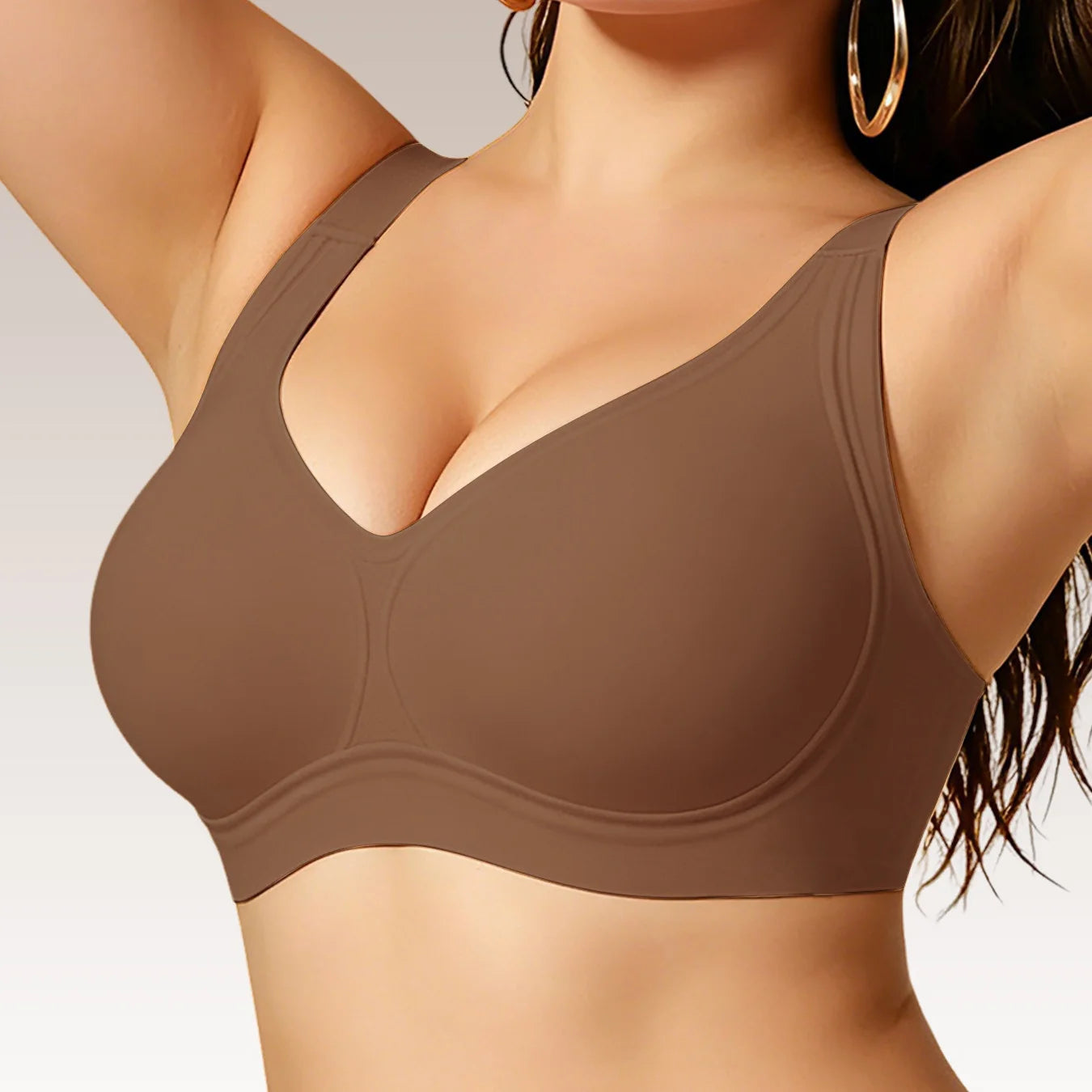 Plus Size Push up Jelly Bra Seamless No Underwire Bras Full Coverage Brassiere Hide Back Fat Tshirt Bras Comfort Daily Bralette