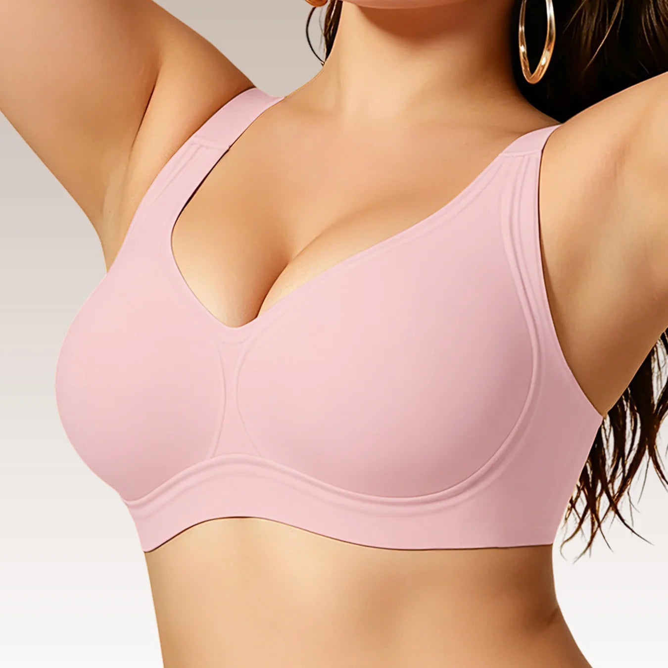 Plus Size Push up Jelly Bra Seamless No Underwire Bras Full Coverage Brassiere Hide Back Fat Tshirt Bras Comfort Daily Bralette